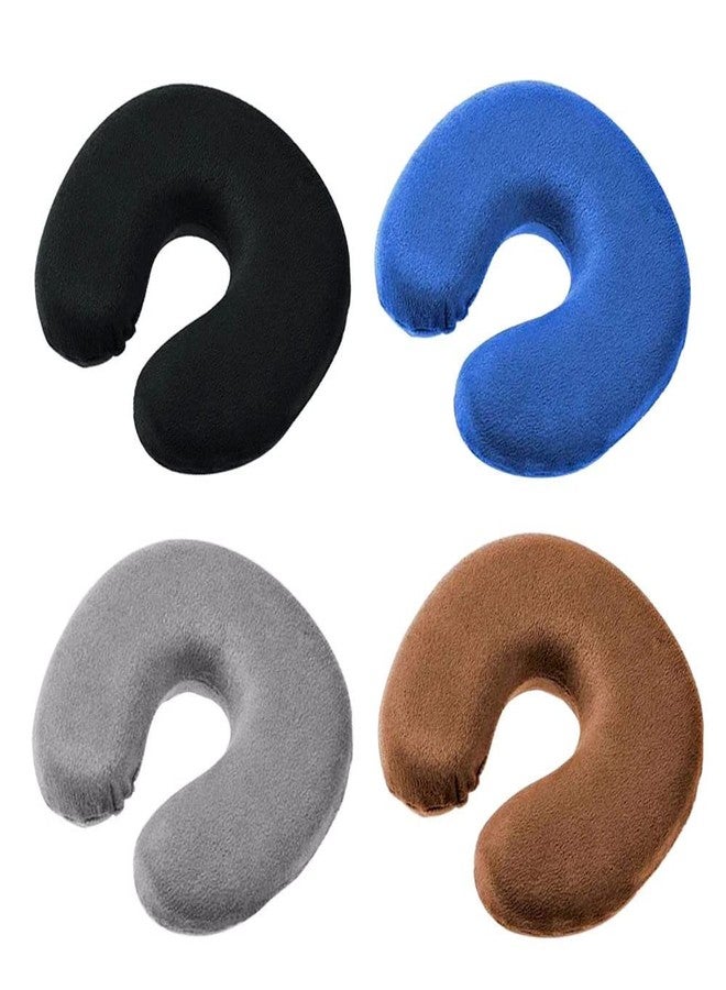 AHCS Acupressure U-Shaped Neck Rest Pillow for Travel Micro Fibres Soft Cushion Memory Foam Travel Neck Pillow - Image 1